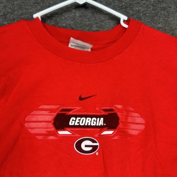 VTG University of Georgia Bulldogs Shirt Mens L Long Sleeve center swoosh Y2K - Picture 8 of 14